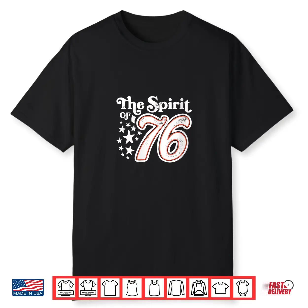Womens The Spirit Of ’76 Happy Independence Day Unisex Shirt Womens The Spirit Of ’76 Happy Independence Day Unisex Shirt