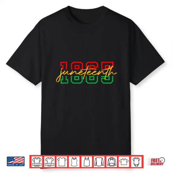 1865 Juneteenth Celebrate African American Freedom Day Women Shirt
