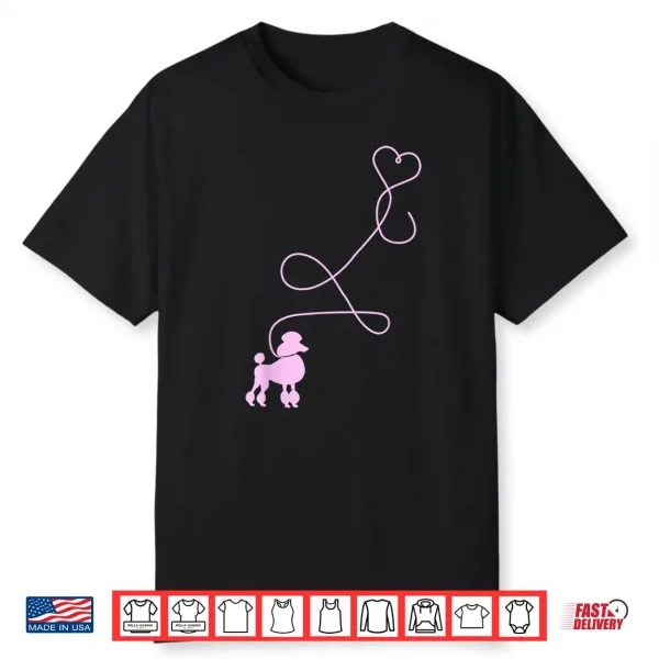 1950’S Sock Hop Costume Shirt Dog Cute Poodle Heart