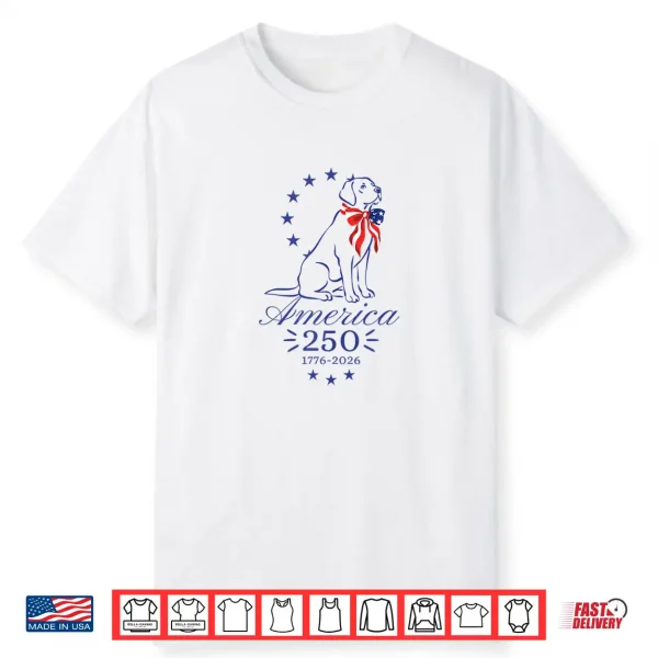 250Th Anniversary Labrador Retriever America 250 Shirt