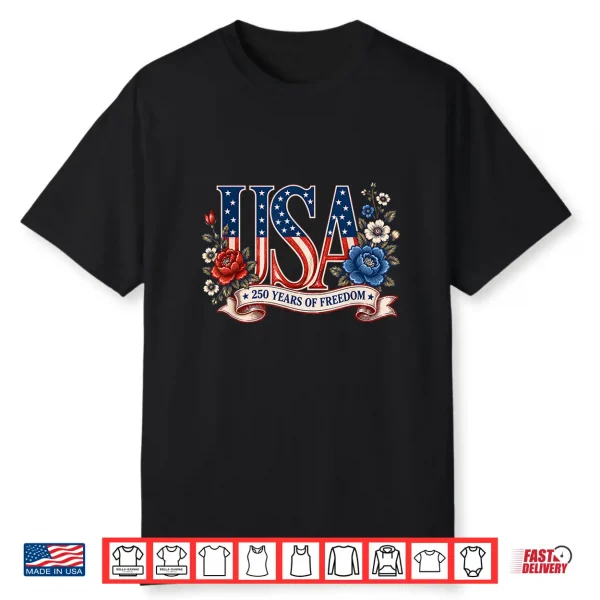250Th Anniversary Usa Shirt Women Patriotic 4Th Of July Shirt