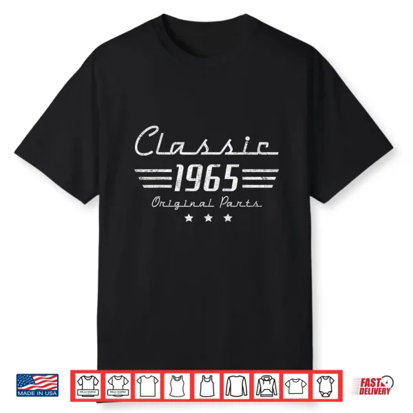 60 Year Old Vintage Classic Car 1965 60Th Birthday Gifts Men Shirt