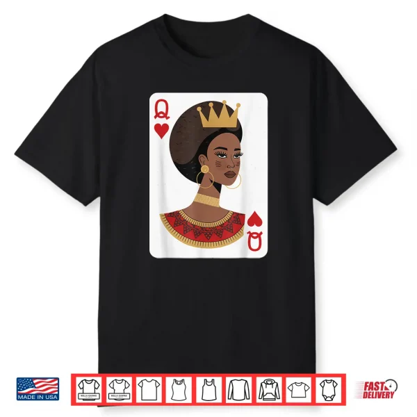 African Queen Tshirt Card Melanin Black Pride Blm Juneteenth Shirt