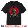 Afro American Samurai Warrior Katana Anime Red Moon Shirt