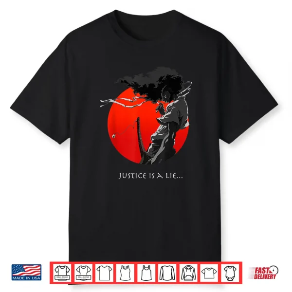 Afro Samurai Anime Japanese Bushido Warrior Streetwear Shirt