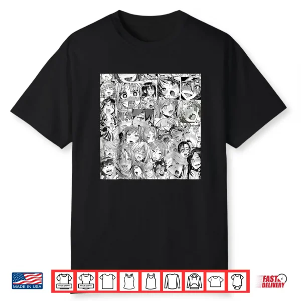 Ahegao Otaku Anime Dripping Drooling Anime Weeb Love Shirt