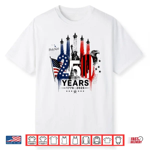 American 1776 2026 Air Force 4Th Of July 250 Years Freedom Shirt
