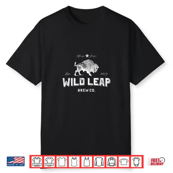 American Brewery   Wild Leap Craft Beer Shirt