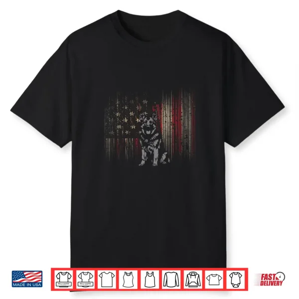 American Flag German Shepherd Dog Shirt