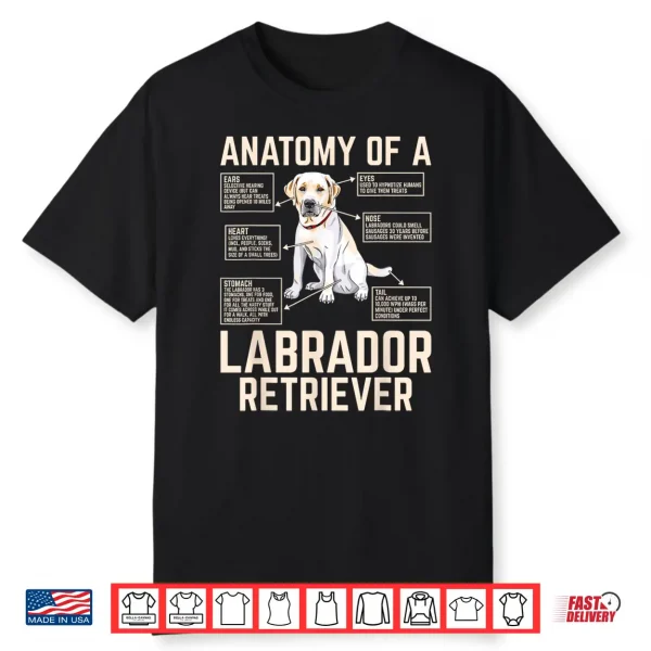 Anatomy Of A Labrador Retriever Shirt