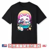 Anime Cat Eating Ramen Japanese Ramen Cat Japan Shirt