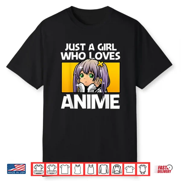 Anime Gift For Teen Girls Women Anime Merch Anime Lover Girl Shirt