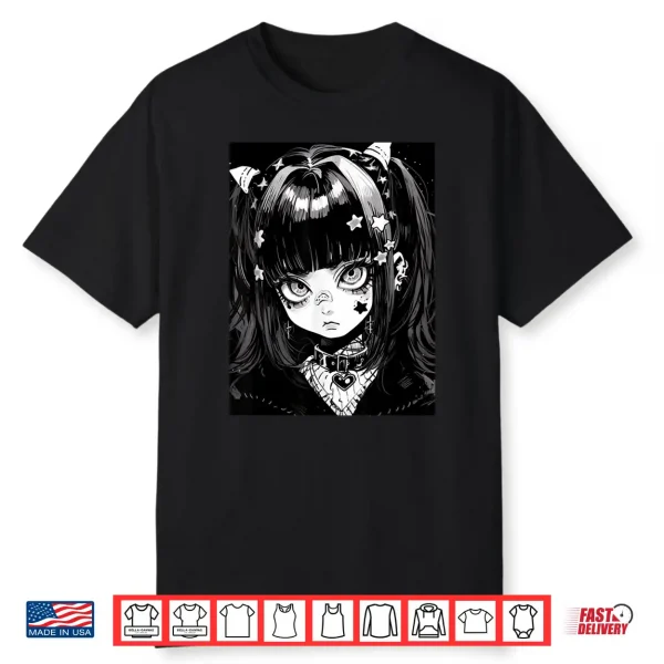 Anime Girl Soft Grunge Waifu Kawaii Gothic Girl Shirt