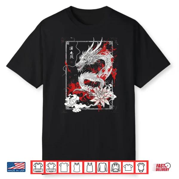 Anime Goth Japanese Dragon Shirt