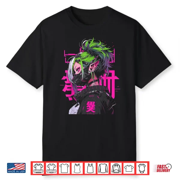 Anime Manga Cyberpunk Aesthetic Techwear Harajuku Shirt