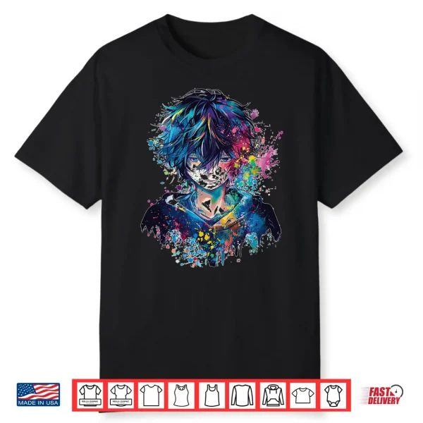 Anime Manga Motif Drawing Artwork Anime Performance Shirt