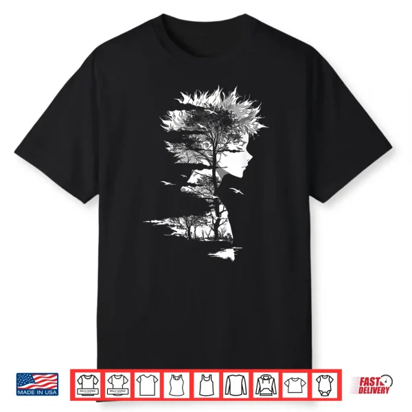 Anime Manga Motif Illustration Anime Shirt