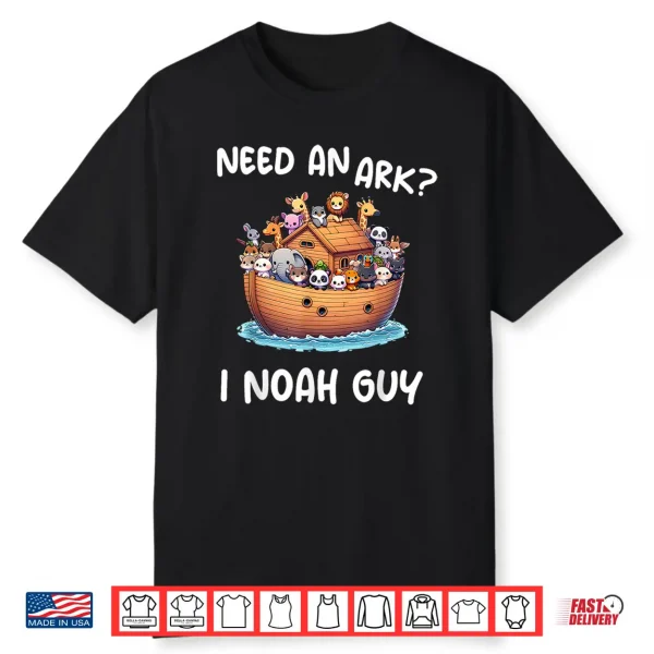 Anime Need An Ark  I Noah Guy Christian Funny Gifts Animal Shirt