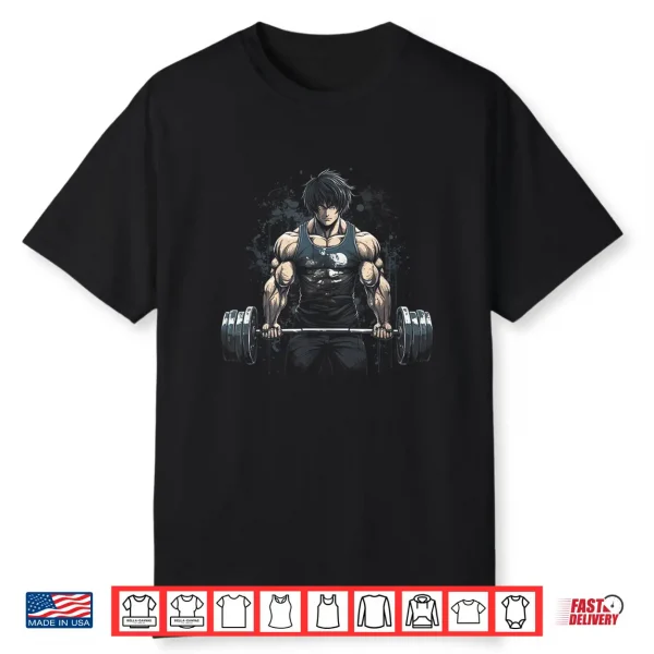 Anime Young Deadlift Fitness Motivation Strenght Shirt