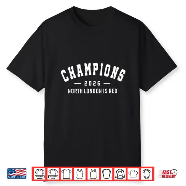 Arsenal Champions 2026 North London Is Red Shirt