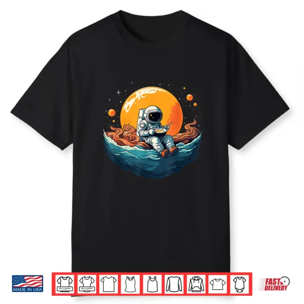 Astronaut Eats Ramen Anime Space Gifts Funny Space Ramen Shirt