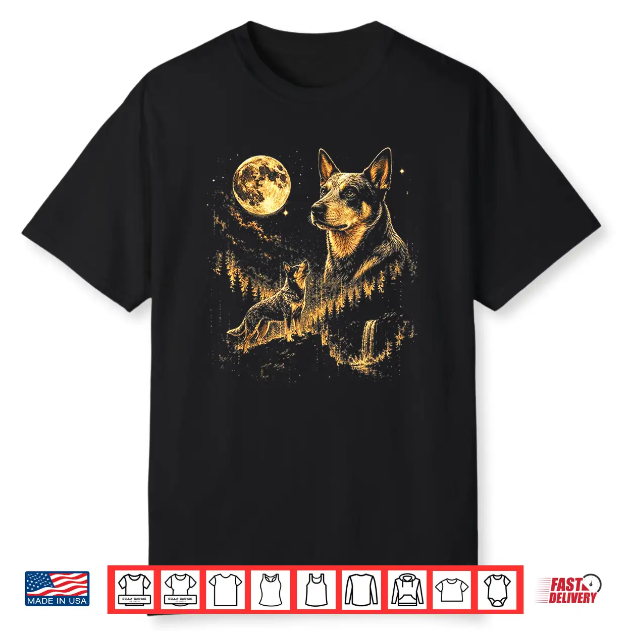 Australian Cattle Howling To The Moon Meme Animal Graphic Shirt Australian Cattle Howling To The Moon Meme Animal Graphic Shirt
