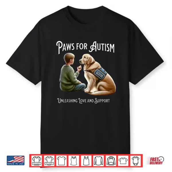 Autism Awareness Golden Retriever Autistic Support Autism Shirt