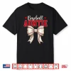 Baseball Auntie Coquette Bow Game Day Mothers Day Shirt