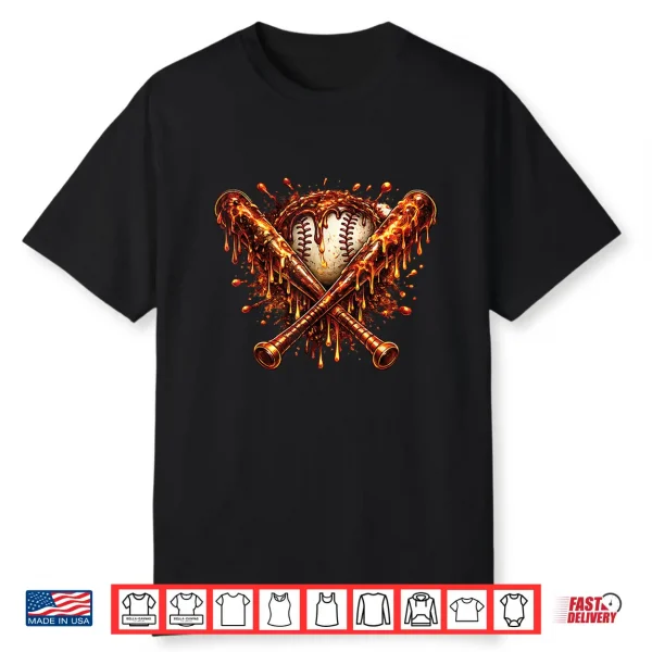 Baseball Drip Ice Cream Apparel Youth Drip Baseball Boys Kid Shirt