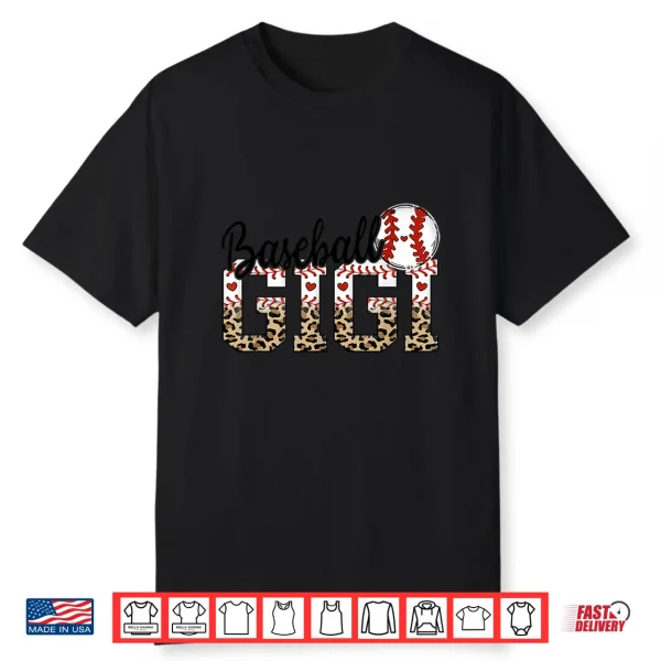 Baseball Gigi Women Ballpark Gigi Baseball Mom Mother’S Day Shirt