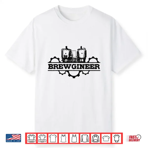 Beer Brewer Brewgineer Homebrewing Craft Beer Brewmaster Shirt