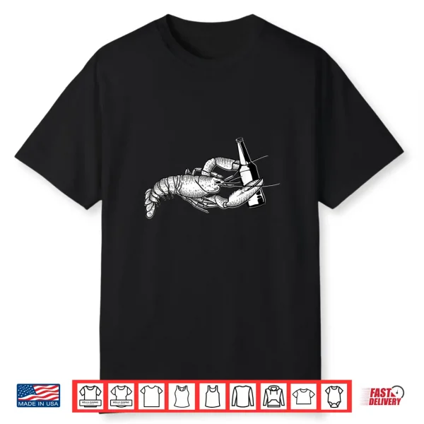 Beer Drinking Lobster Craft Beer Lover Shirt