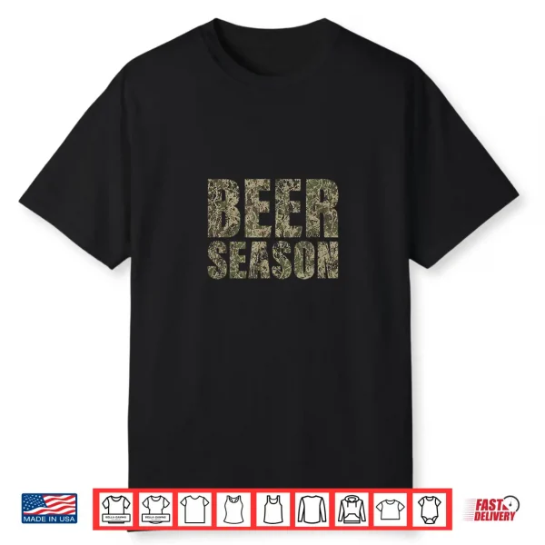 Beer Season 2 Camo Funny Deer Hunter Hunting Shirt