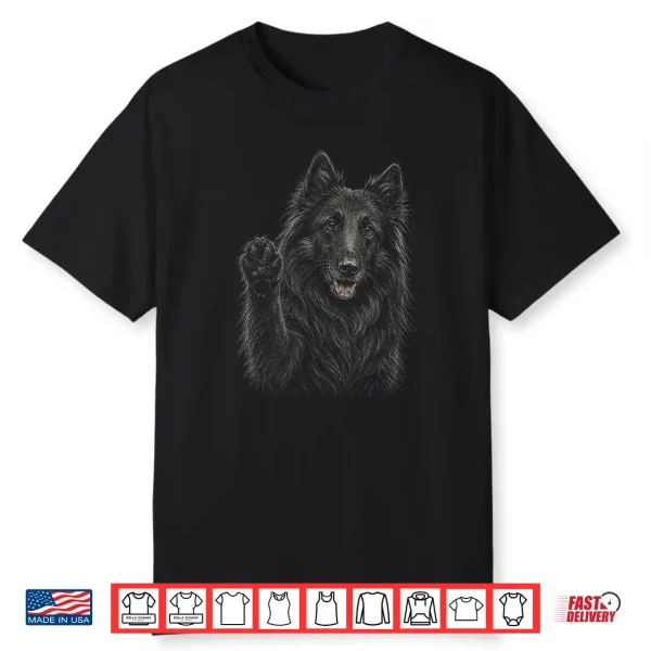 Belgian Sheepdog Artwork Design Shirt
