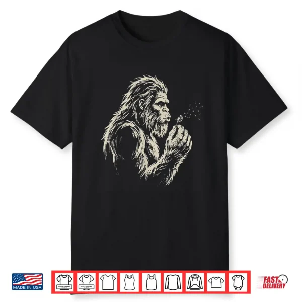 Bigfoot Blowing Dandelion Shirt