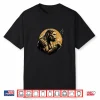 Bigfoot Blowing Dandelion Whimsical Peaceful Sasquatch Retro Shirt