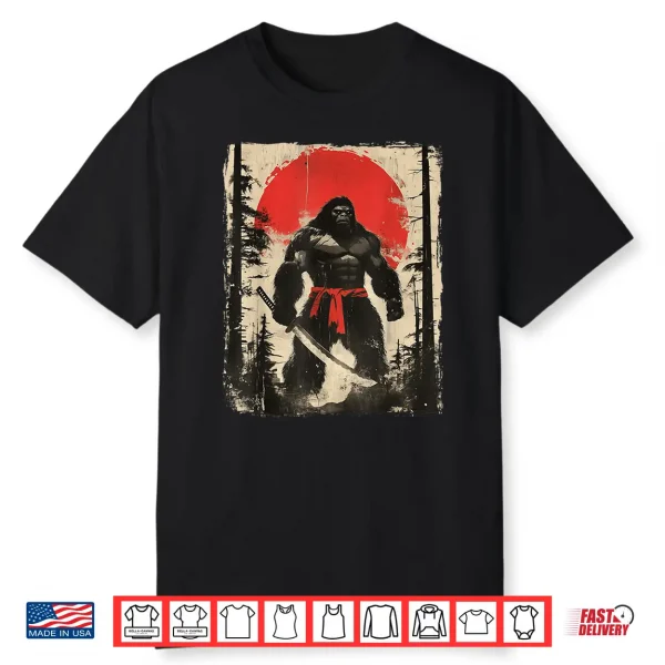 Bigfoot Samurai Japanese Sword Sasquatch Shirt