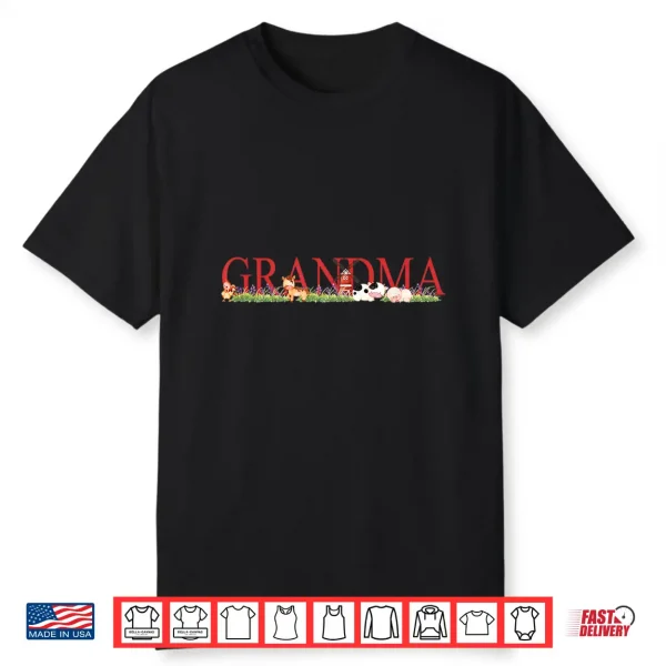 Birthday Farm Animal Grandma Shirt