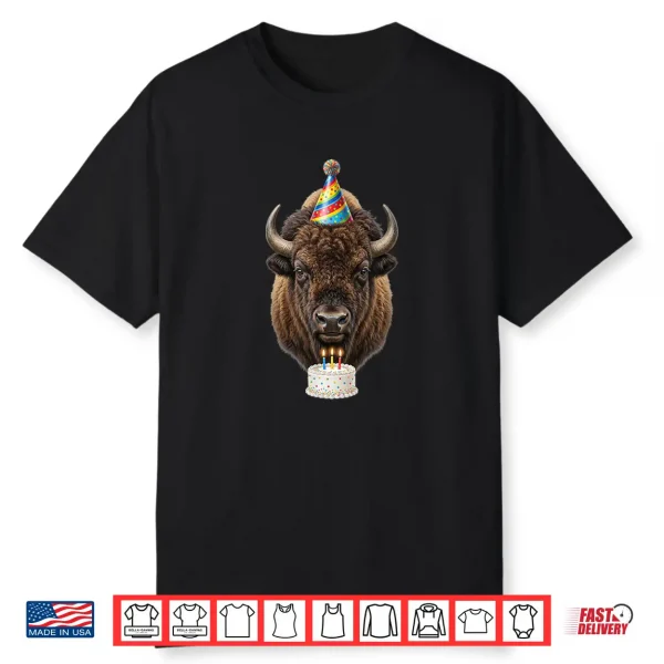 Bison Buffalo Birthday Shirt