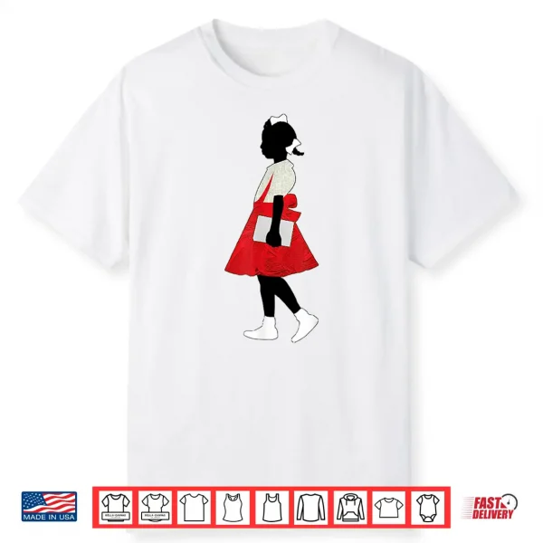 Black Girl In Red Dress Art Juneteenth African American Shirt