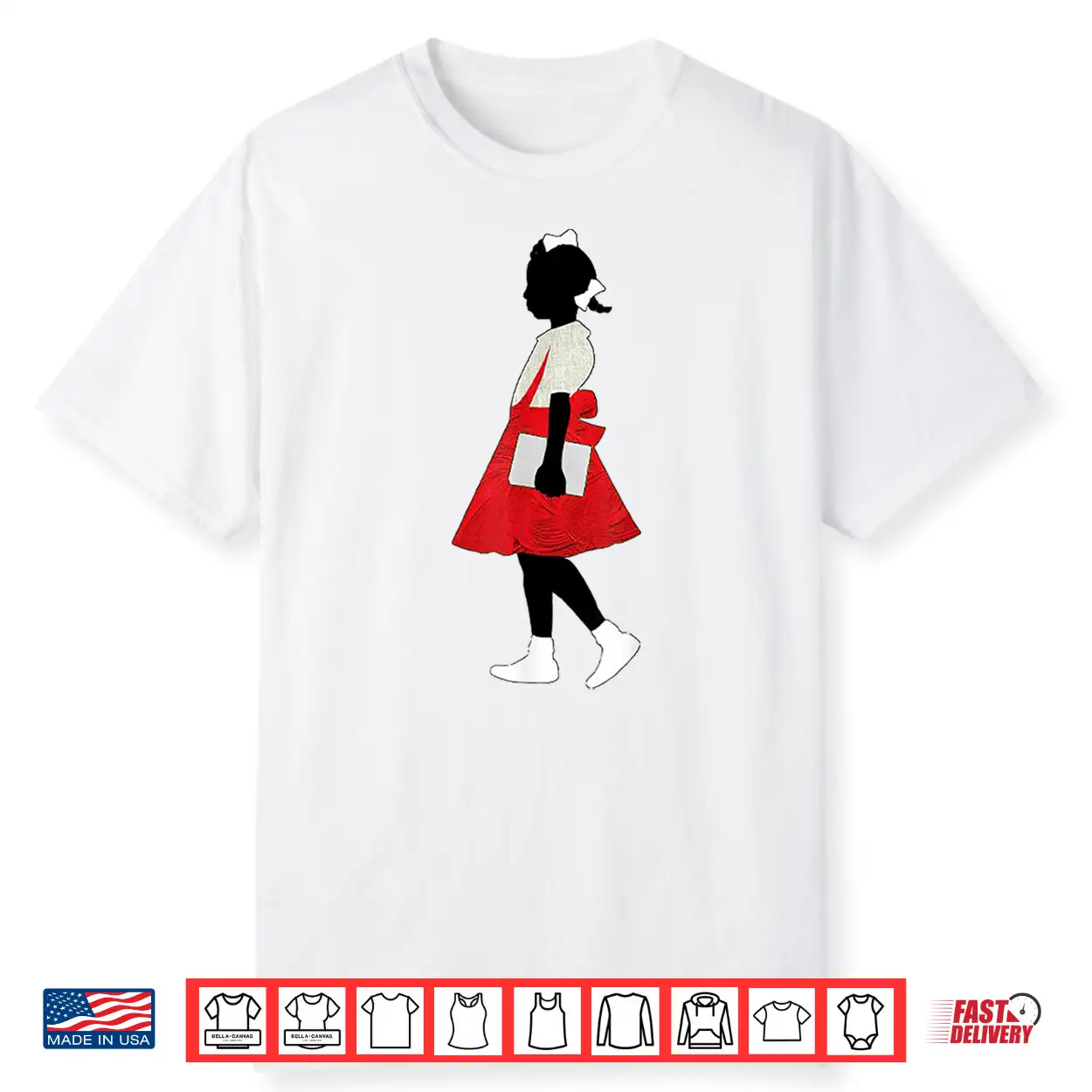 Black Girl In Red Dress Art Juneteenth African American Shirt Black Girl In Red Dress Art Juneteenth African American Shirt