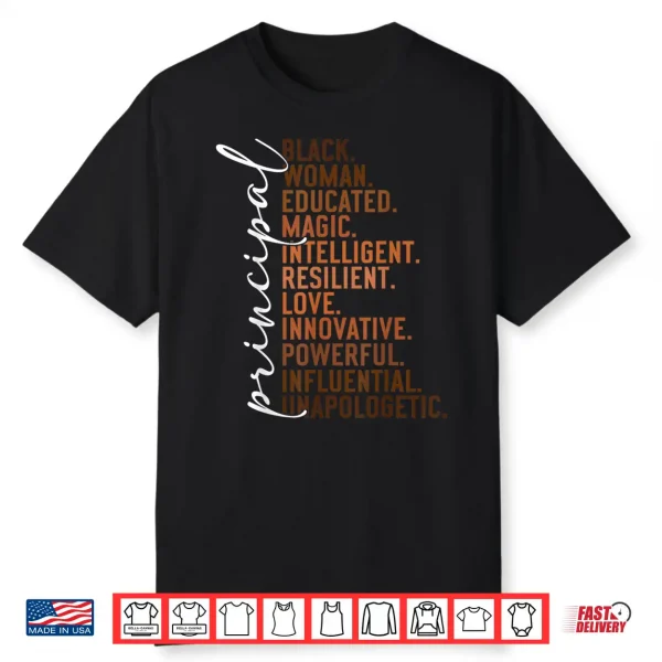 Black History Month Principal Blackity Melanin African Queen Shirt