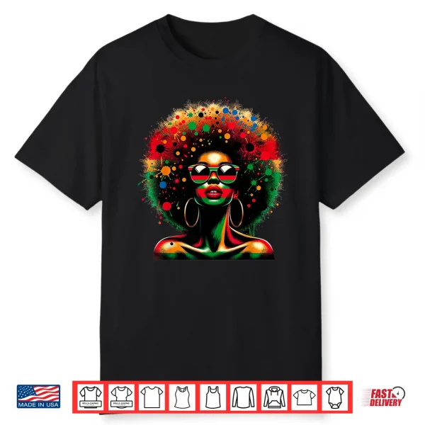 Black History T Shirts For Women Dope Proud Queen Juneteenth Shirt