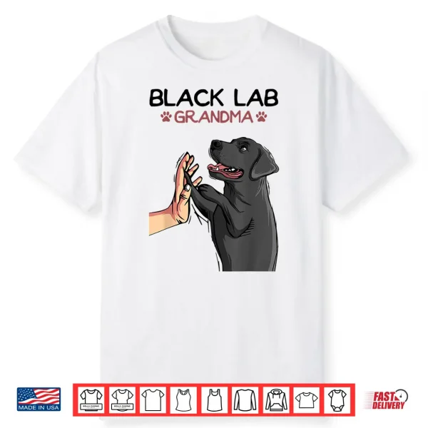 Black Lab Grandma Labrador Retriever Women Shirt