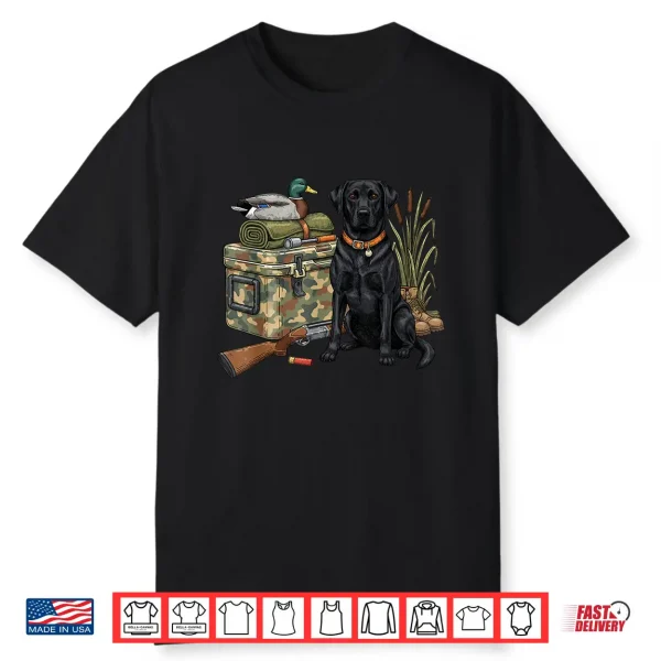 Black Lab Labrador Dog Hunting Duck Hunting Season Men Women Shirt