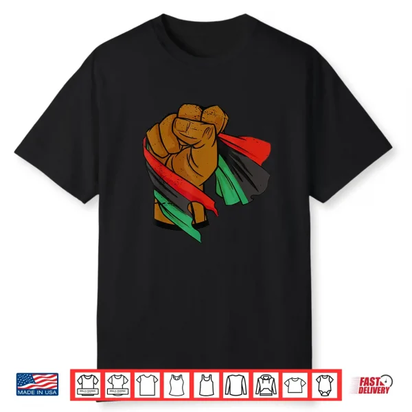 Black Liberation Flag Juneteenth Pan African Unia Flag Shirt
