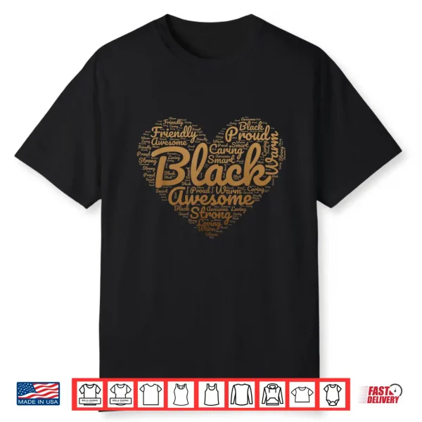 Black Pride Melanin Women Valentine & Black History Month Shirt