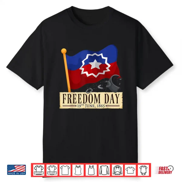 Black Proud African American For Juneteenth Flag Shirt