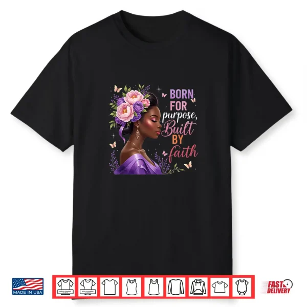 Black Women Christian Afro Faith God African American Shirt