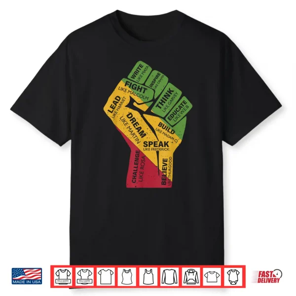Black History Pride Dream Like Martin The Juneteenth 1865 Shirt